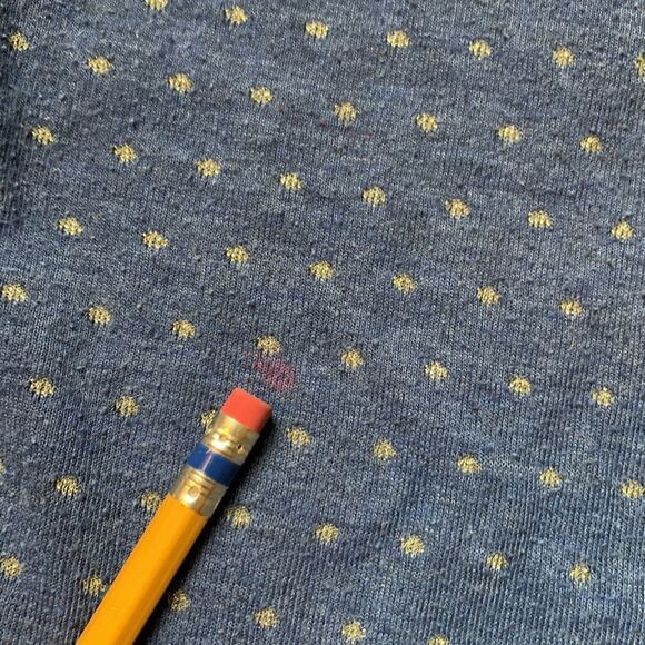 Shrinking Violet long sleeve heart sequin dress size 6 dots abs stripes in blue - Picture 10 of 11